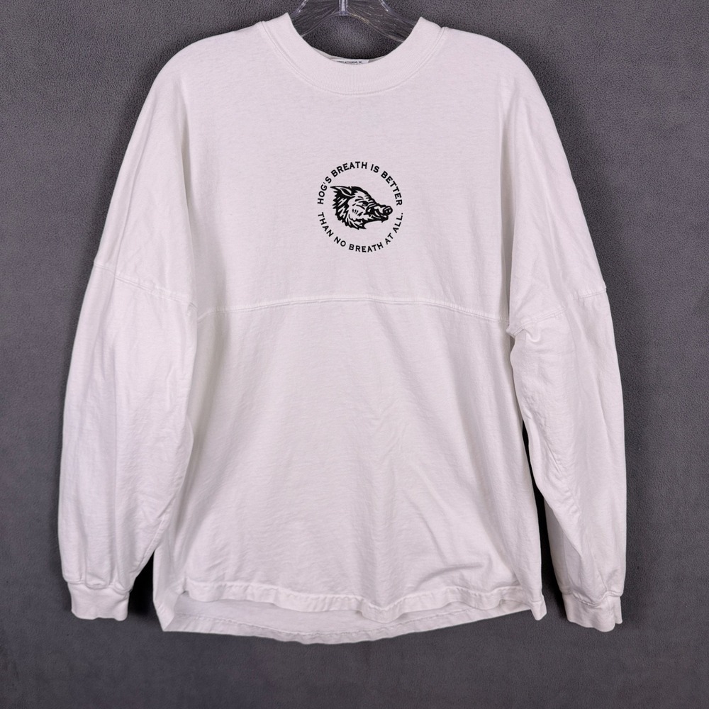 Spirit Hogs Breath Saloon Shirt M White Key‎ West USA Made Spirit Jersey Read!
